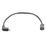 90 度タイプ C からミニ USB 延長ケーブルミニ USB メスから USB C オス充電同期アダプタケーブルコードラップトップ用 USB タイプ C アダプタ充電コンバータ 90 度