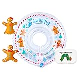 数量限定Swimavaスイマーバ【日本正規品】うきわ首リングジンジャークッキー柄+ビタットあおむしホワイトおまけ付き