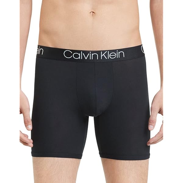 (取寄) カルバンクライン ボールド ロゴ マイクロファイバー ボクサー ブリーフ - 3-パック   Bold Logo Microfiber Boxer Briefs - 3-Pack  Black/Atmosphere/Peacoat Amazon | Calvin Klein Mens 3 Pack Microfiber Boxer Briefs (Black