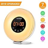 Wake Up Light Sunriseデジタルアラームクロック[ 2018品質アップグレード]サンセットシミュレーションアラームクロックラジオ 4330349725