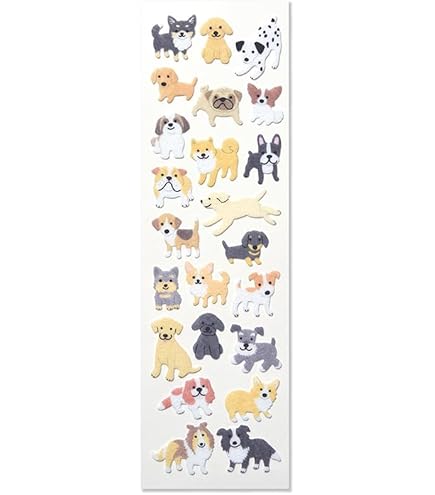 Amazon | G.C.PRESS（ジーシープレス）シール 起毛 犬と一緒 133-50