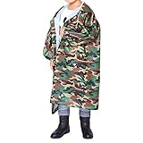 Davcor Moring 子供 レインポンチョ レインコート キッズ 男の子 女の子 雨具 人気 カジュアル 可愛い 迷彩 雨合羽 ガールズ ボーイズ ランドセル対応 防水 防風 通学 便利 新学期
