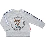 2018年 春物 ZOOMIC ズーミック 裏毛 肩切替プリント 長袖トレーナー グレー◇95cm