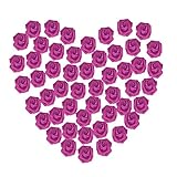 anboo 50 pcs DIYカラフルな泡バラ造花ウェディング花嫁ブーケパーティーバレンタインの日の装飾 7cm/pc ピンク