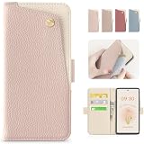 CASSYOOK 適用 Google Pixel 7a ケース 手帳型 可愛い Pixel7a 手帳型ケース グーグル ピクセル 7a ケース手帳型 かわいい カード収納 横置き機能 財布型 全面保護 衝撃吸収 Pixel 7a スタンド機 能付き Google Pixel 7a 携帯ケース シンプル おしゃれ バイカラー（ライトピンク）
