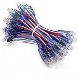 KAPATA 50pcs 12mm　LEDライトストリング　文字飾り　ビルボード DC5V WS2811 サインボード 電飾 RGB IP65　防水