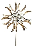 Gardman 8435 Cornflower Wind Spinner Border Stake、63 " High x 20 " Wide