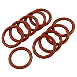 uxcell Oリング　オイルシール　シリコーンフィルターハウジング　シール　ガスケット29mm x 22mm x 3.5mm10 個入り