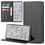 【Hamany】 galaxy m23 5g ケース Samsung Galaxy M23 5G / F-23 ケース 手帳型 収納 galaxy m23 ケース 耐衝撃 耐久性 耐摩擦 マグネット式 レザー カバー -紳士黒