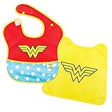 Bumkins DC Comics Super Bib with Cape, Wonder Woman, 6-24 months by Bumkins