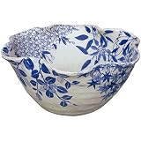 信楽焼　信楽BEST SELECTION　水鉢　四季花ひねり　17号　全高24cm×直径51cm