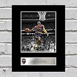 LeBron James Signed Mounted Photo Display Cleveland Cavaliers