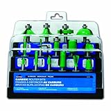 Task Tools 02430 Tuf-E-Nuf 15-Piece Router Bit Set with 1/4-Inch Shanks [並行輸入品]