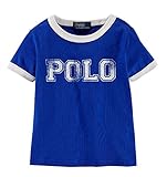 POLO RALPH LAUREN (ポロラルフローレン) POLOコットン半袖Tシャツ ベビー 男の子 ブルー 80cm (12ヶ月) [並行輸入品]