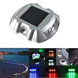 SOLMORE Solar Road Path Deck Dock Warning Lights LED Solar Lamps Waterproof for Outdoor Road Drivewa