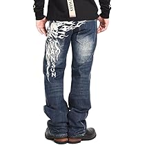 【現行品】バンソン W36 スカル刺繍デニムパンツ ファイヤー 鬼ヒゲ ハチノス 現行品】バンソン W36 スカル刺繍デニムパンツ ファイヤー 鬼