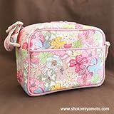 SHOKO MIYAMOTO 幼稚園バッグ 通園バッグ：リバティ モーヴィ（ピンク）マット コーティング済み おしゃれ通園グッズ 入園グッズ ショルダーバッグ