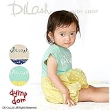 (ダンプドム) dumpdomドット切り替えスカラップ袖ロンパース/夏 70 レモン