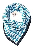 kishu baby Teal Vine Reversible Bandana Bib, Multicolor, One Size by Kishu Baby [並行輸入品]