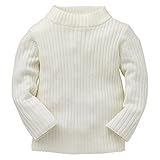 西松屋 [EFD] 無地ハイネックリブセーター 【80cm・90cm・95cm】　95　ホワイト