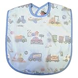 ENFANTお食事エプロン のりものブルー