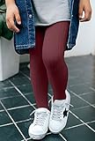 Plus Nao(プラスナオ) タイツ レギンス ストッキング 靴下 子供服 キッズ ジュニア 子供 女の子 女児 カラフル シンプル 無地 白 黒 グリー 125CM 5グリーン