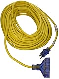 Prime Wire & Cable LT611835 100-Foot 12/3 SJTOW Bulldog Tough Heavy Duty Triple-Tap Extension Cord w