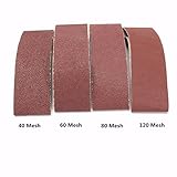 Generic 75x610mm Aluminium Oxide Sanding Belts 40/60/80/120 Grit Zirconia Abrasive Tools(40)