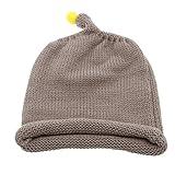 (コ-ランド) Co-land ベビー帽子 新生児ハット ニット帽子 子供用キャップ 無地 女の子 男の子 耳あて 防寒 赤ちゃん キッズ 幼児 お出かけ カーキ