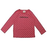 【秋冬物】 chocola(ショコラ) 天竺ドット総柄長袖Tシャツ 110cm/カメリアオレンジ NO.CH-9994-13109