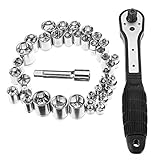 Beho-38ピンソケットセット3/8インチメトリックラチェットドライバソケットレンチツールボックスキット