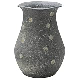 信楽焼 漆黒玉紋 花器・花瓶