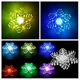 TBW吸盤Nightlight、LEDウィンドウライトカラー変更グロー、Attached to Back for Hanging in a WindowクリスマスとホリデーDecorating新しい年