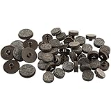 nail-on、1 " Heavy Duty用フェルトパッド木製家具とハードサーフェス( 8 Piece ) – ブラウン、ラウンド 48 PC ブラウン 4770295N 1