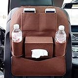 TangQI トランク収納ボックス カーポケット シートバック 車内小物整理 取付簡単 車用バックシートポケット 車内収納ケース　 高容量 チャイルドシート 携帯電話収納可 カーアクセサリー 　愛車の