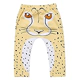 ベビー　ロングパンツ　子供パンツ　男の子　女の子　ズボン　レジャー　カジュアル　動物柄　タイガー レオパードパターン　キッズ　ロングパンツ　０～２４ヶ月設定　70　80　90　100　 (80, レオ