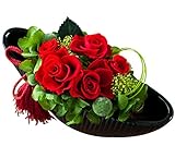 花由 プリザーブドフラワー ギフト バルカローレ Rosso(赤)【誕生日プレゼント 還暦祝い お祝いの花 フラワーギフト プリザードフラワー】