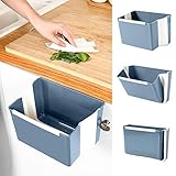 ゴミ箱 壁掛けゴミ箱 車載ゴミ箱 収納ボックス 吊り下げゴミ箱 折りたたみゴミ箱 ダストボックス 大口径 ぶら下げごみ箱 キッチン調理台/シンクの扉に掛ける キッチン/寝室/オフィス/車内に適用 高耐荷重 多機能ごみ箱 （グレー）