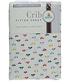 Big Oshi Fitted Crib Sheet - white/red, one size by Big Oshi