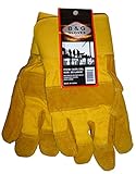 メンズB & G Heavy Work Insulated Fleece Pile Linedレザー冬グローブXXL 2 X L