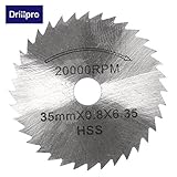 drillpro sw-b3 6pcs hss circular saw blade cutting discs wheel