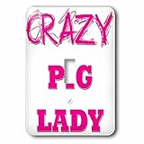 ブロンドDesigns Crazy親指ポインティングBack Lady – Crazy Pig Lady – 照明スイッチカバー – シングルトグルスイッチ( LSP _ 175226 _ 1 )