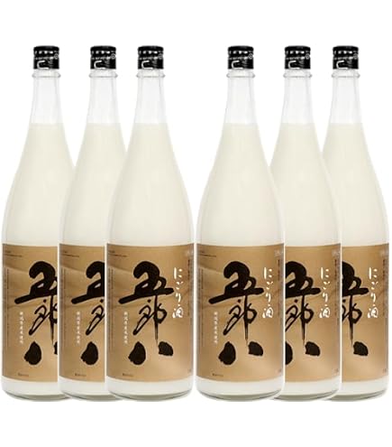Amazon.co.jp: 菊水 五郎八 にごり酒 1800ml×4本セット[秋冬の風物詩