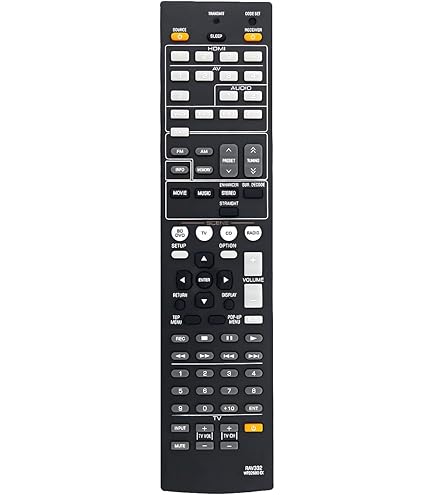 RAV332 WT92680EX Remote Control Replacement for Yamaha AV Receiver