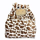 GRATITUDE ベビー タオル ポンチョ どうぶつ フード かわいい 赤ちゃん バスローブ おくるみ (きりん)