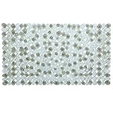 SlipX Solutions Gray Pebble Bath Mat Feels Great on Tired Feet & Helps Prevent Slips (Looks Like Riv
