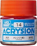 GSI クレオス(GSI Creos) アクリジョンカラー オレンジ (橙) 光沢 10ml ホビー用塗料 N14