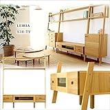 【takano_mokkou 高野木工 LEIRIA レイリア 138TVボード ホワイトオーク】 国産 大川家具 壁面収納 テレビボード 飾り棚 ディスプレイ 本棚 木製