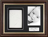 Anika-Baby BabyRice Baby Handprint Footprint Kit Soft White Clay Dough Mahogany/Gold Trim Box Photo 