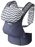 Aprica (アップリカ) 抱っこひも コラン ハグ AB コンフォート シェブロンブルー BL (つかれにくい腰ベルトタイプ + 新生児シート同梱 + 5Wayタイプ) 2923465 【新SG対